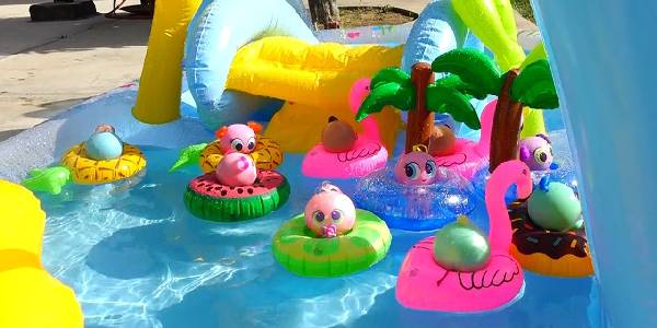 Image That Shows Various Kinds of Water Toys