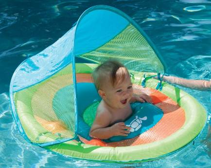 A Beautiful cute kid just enjoying in swimming pool