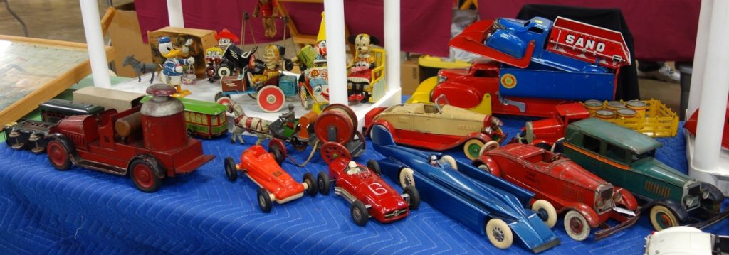 Collection of Four Wheeler Toys Displayed in a toy show